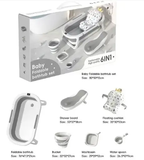 [21108] bath tube set 6in1 909 444-21