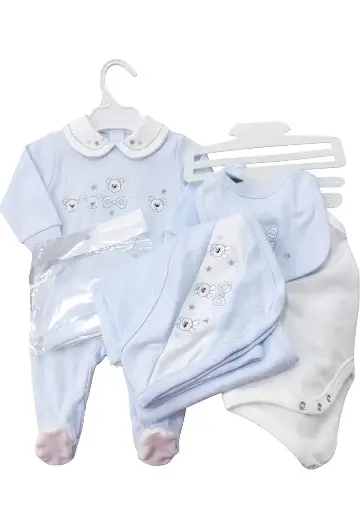 [21293]  6-Piece Embroidered Baby Hospital Set (0401B)