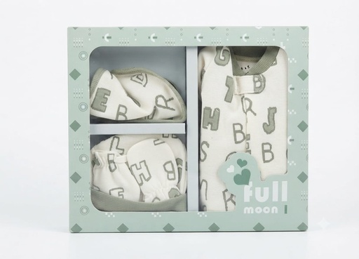 sleepsuit 4pcs set numbers green  15974