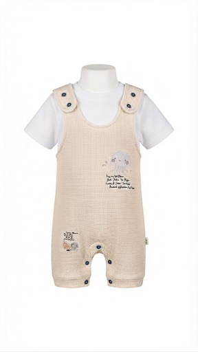  2-Piece Jellyfish Short-Sleeve Romper 0528