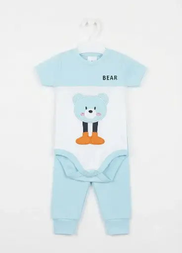 Teddy Bear Short-Sleeve Pajama Set 0522