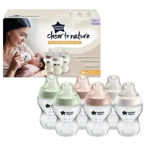 [24656] Tommee Tippee Feeding Bottle Set 6×260Ml - 27324