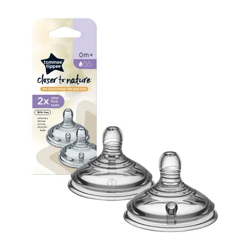 [24660] Tommee Tippee CTN 2X SLOW FLOW TEAT (Pack Of 2) - 45847