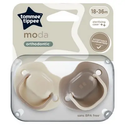 [24661] Tommee Tippee Moda  Soothers 2 Pcs 6-18m 33858 