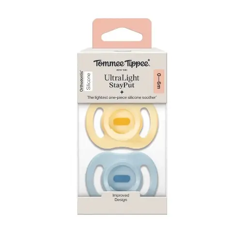 [24663] Tommee Tippee UltralightSilicone Soothers 0-6M 2 pcs- 35944
