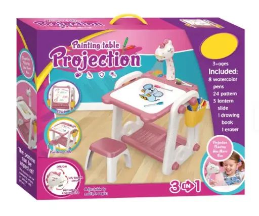 [25053] MULTI-FUNCTIONAL PROJECTION PAINTING TABLE (MUSIC) YM-58