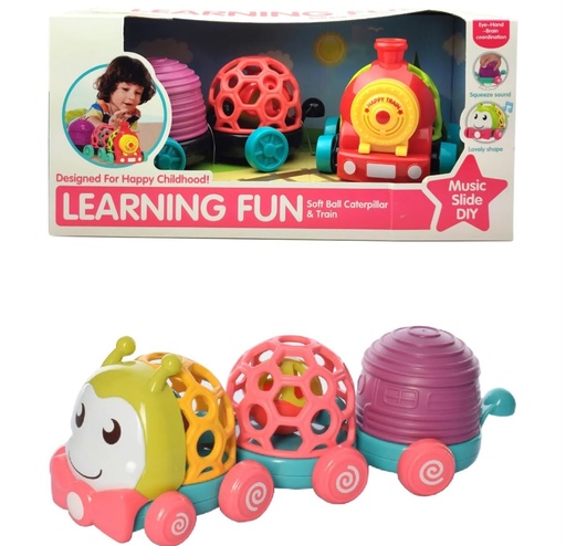 [25207] five star learning fun soft ball caterpillar & train 35856