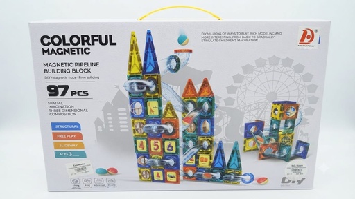 [25778] magnetic pipeline building block 97pcs 9918B
