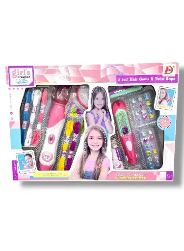 [25921] 2in1 hair gems & twist rope A34-944