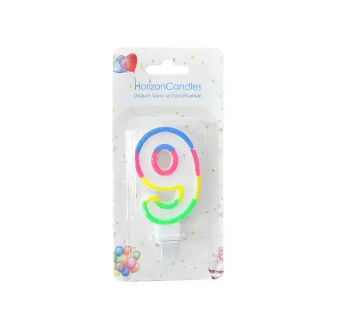 [26028] Candle Numbers birthday white 