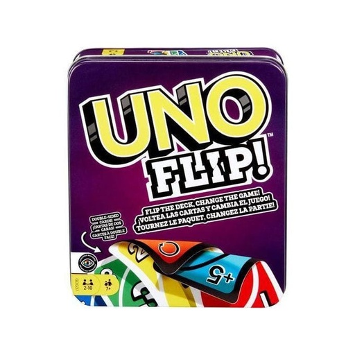 [26223] uno flip metal case  card game