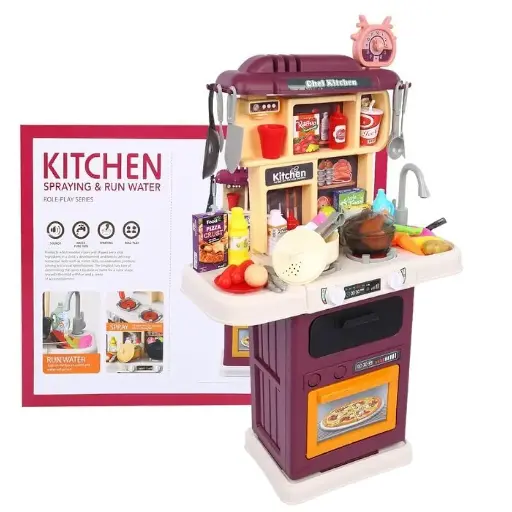 [26707] Toy Kitchen Set 75cm 64-Piece  Length 922-121