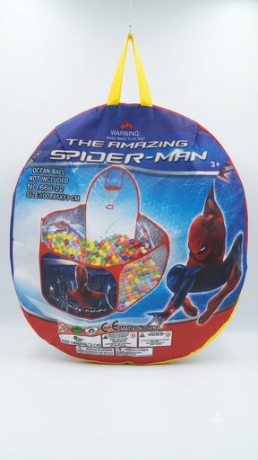 [26723] Open Spiderman Ball Pit Tent with Basketball Hoop 546