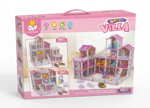 [26725] Villa Dollhouse Set 15-Page  684-M57