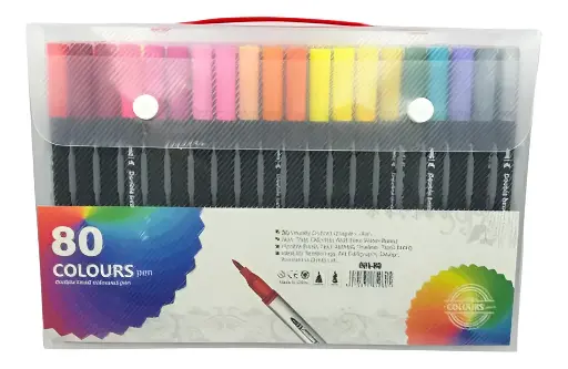 [26777] 80-Piece Felt Tip Markers Set  323-12