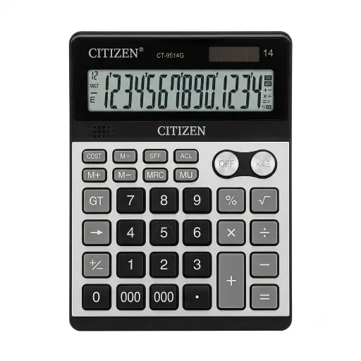 [26809] اله حاسبه CT-9514G كبيره CITIZEN