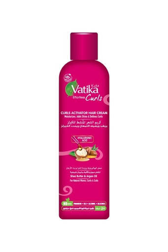 [29880] Vatika Curls Curly Hair Activating Cream with Hyaluronic Acid & Shea Butter
