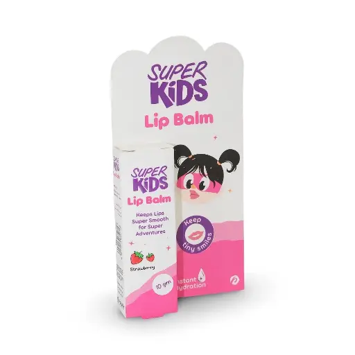 [29890] Super Kids Strawberry Lip Balm, 10g