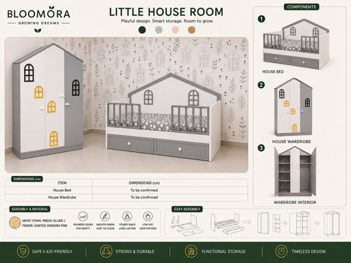 [31061] BLOOMORA Little House kids room set