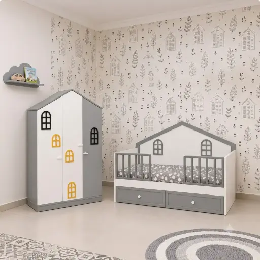 [31061] BLOOMORA Little House kids room set