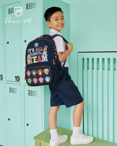 [31317]  3M school bag  15 inches paw patrol dark gray 