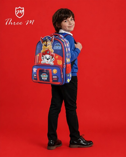 [31319]  3M school bag  15 inches paw patrol red x blue  