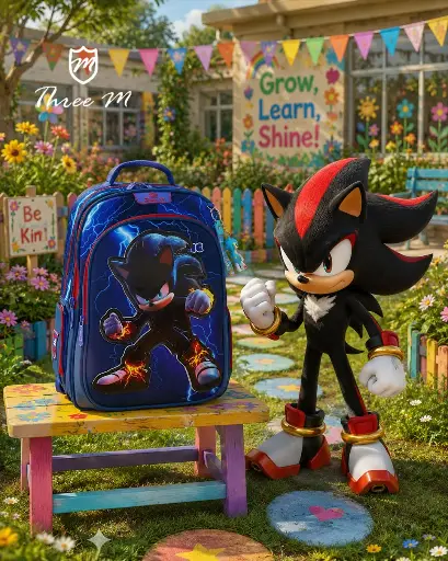 [31333]  3M school bag 18 inches black fire sonic  7700