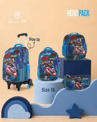 [31340]  3M school bag 16 inches captin amrican  7694