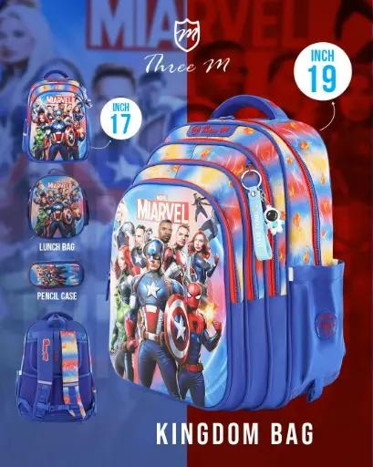[31367]  3M school bag 19 inches marvel team  7663