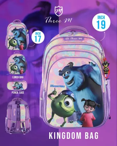 [31389]  3M school bag 17 inches monsters  7656