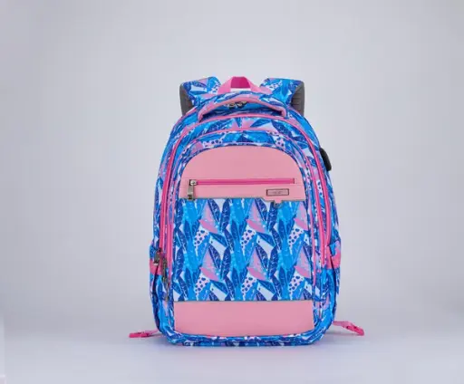 [31462] BAG B.Z 5271 blue & pink size (20)