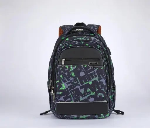 [31469] BAG B.Z 5272 black & green size (20)