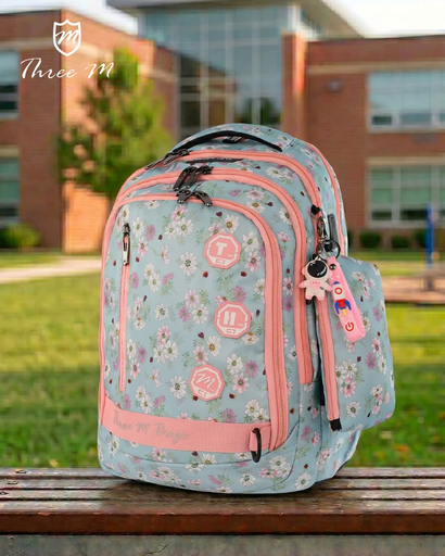 [31514] 3M school bag flower green 19 inches 8158