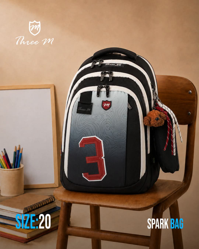 [31525] 3M school bag black 20 inches 8127
