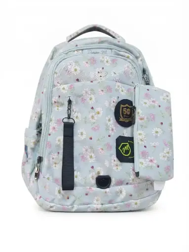 [31547] 3M school bag flower mint green 19 inches 8240