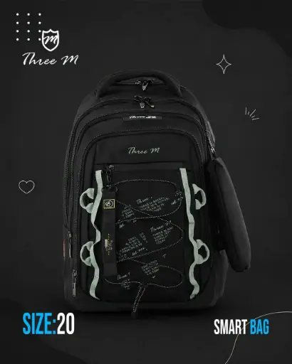 [31555] 3M school bag black 20 inches 8288