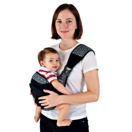 [31581] petit bebe baby wrap vea black*wihte 