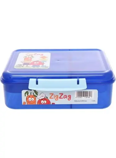 [30498] ZigZag Dark Blue LUNCH BOX 1.65 Liters 