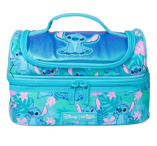 [31676] STITCH Smiggle 2-Zip Lunchbox 0576