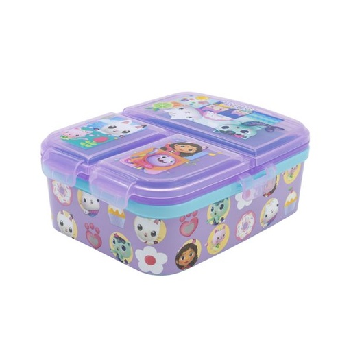 [31933] GABBY'S DOLL HOUSE XL MULTI COMPARTMENT RECTANGULAR SANDWICH BOX 21299