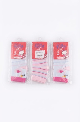 Kids Girls Patterned Crew Socks