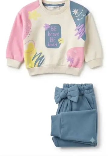 Girls' cotton outfit 4120