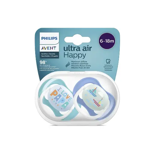 [10548] Philips Avent Pacifier Ortho Decorated 6-18m 2Pack 080/03