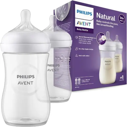 [2346] Philips Avent Natural Response Bottle 1M+ 260ml 2Pack 903/02