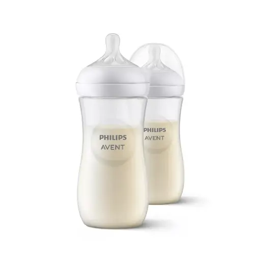 [10536] Philips Avent Natural Response Bottle 3m+ 330ml 2Pack 906/02