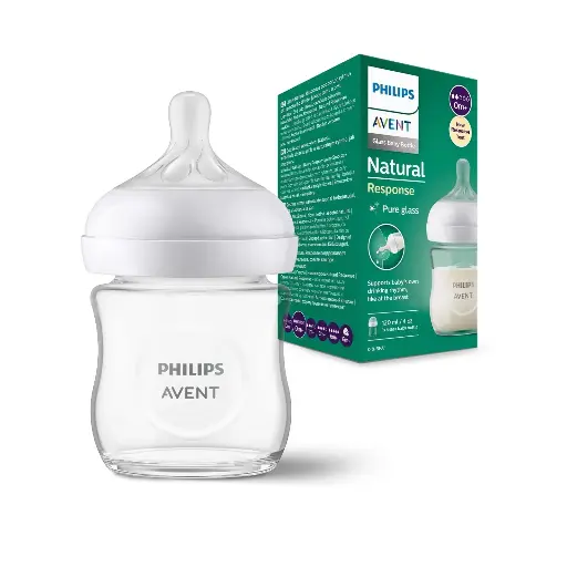 [2352] Philips Avent Response Bottle Glass 0M+ 120ml 1pack 930/01 