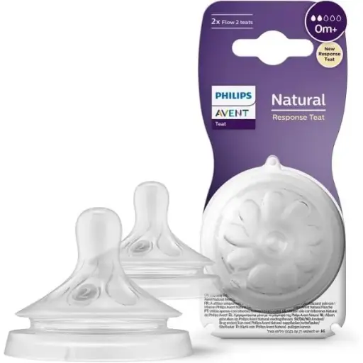 [2355] Philips Avent Natural Response Nipple 0M+ 2Pack 962/02