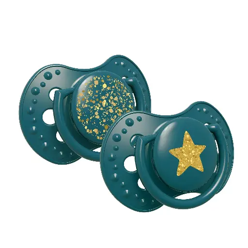 [2017] Dynamic silicone pacifier Stardust - 6-18 m, 2 pcs  22/894 