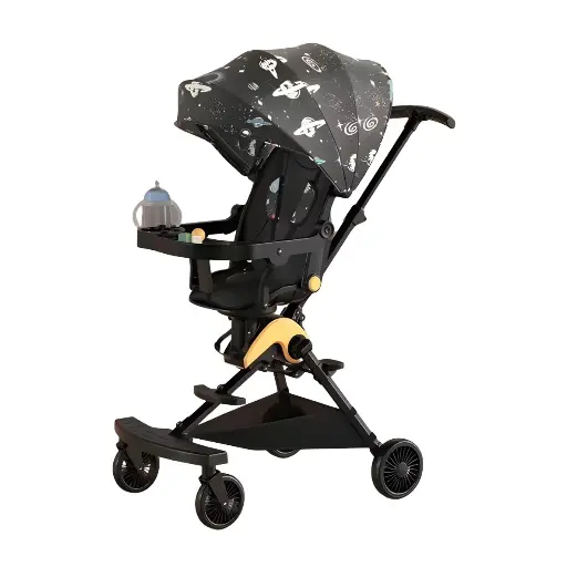 [10647] YBX T60 Lightweight Baby Stroller – Foldable with 360° Swiveling Seat 