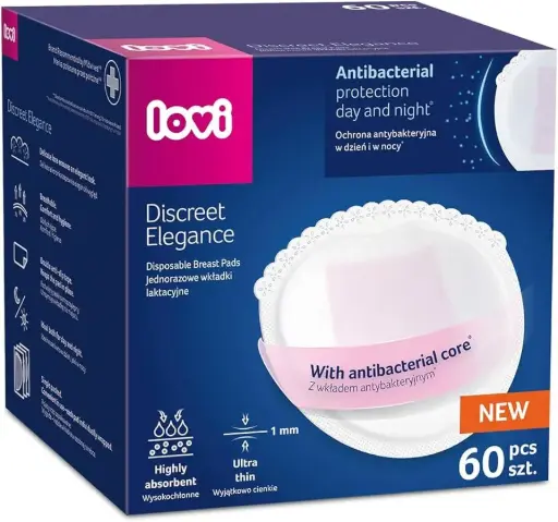 [11134] LOVI Discreet Elegance Breast Pads 60 pcs White 19/607